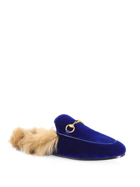 gucci mules cheap|gucci velvet mules with fur.